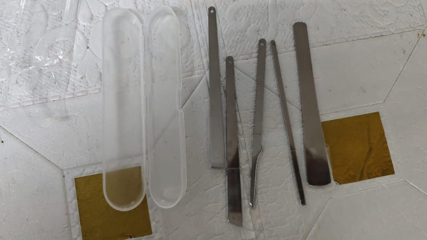 5 Pieces Pedicure Knife Set with Storage Case
